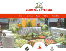 Tablet Screenshot of dindayalcaterers.com